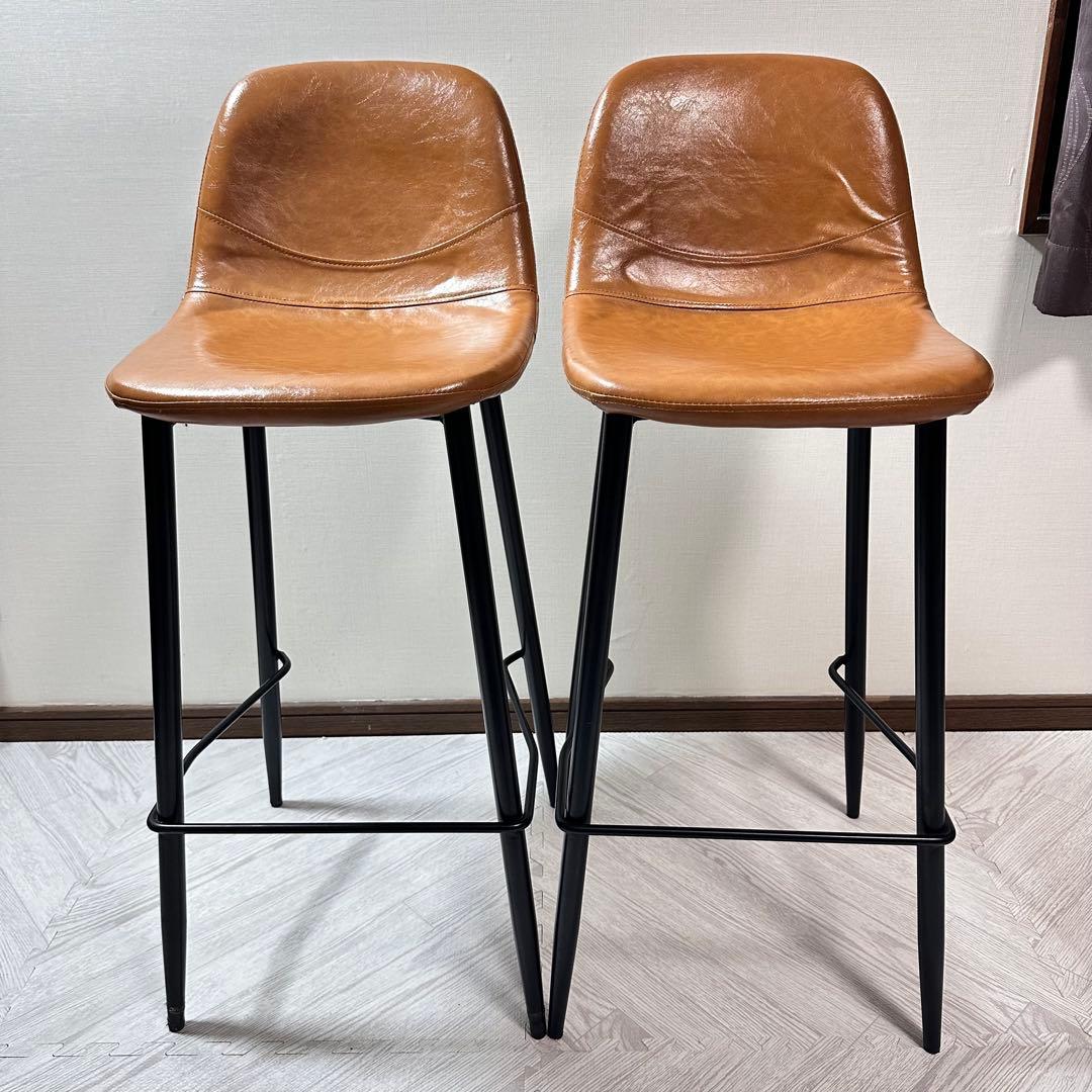 【引取り】 【福岡】 エア リゾーム バーチェア キャメル 2脚セット 在籍あり