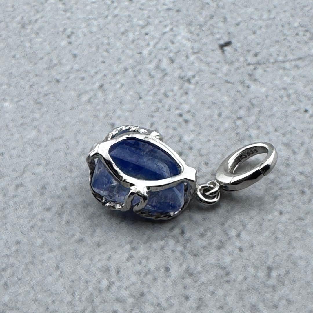 P-30デュモルチェライトペンダントトップ 天然石 s925シルバーアクセサリー
