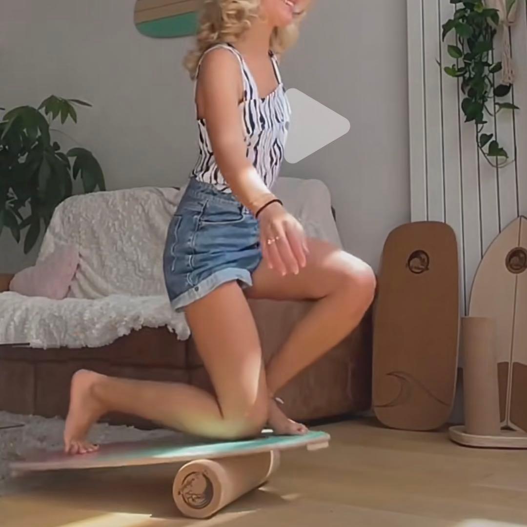 木製サーフボード型バランスボード