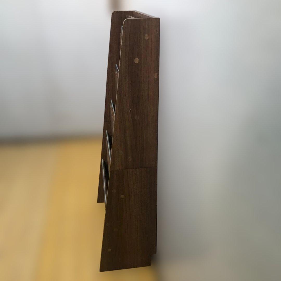 送料無料 木製 マガジンラック 5段 雑誌収納 絵本スタンド251130