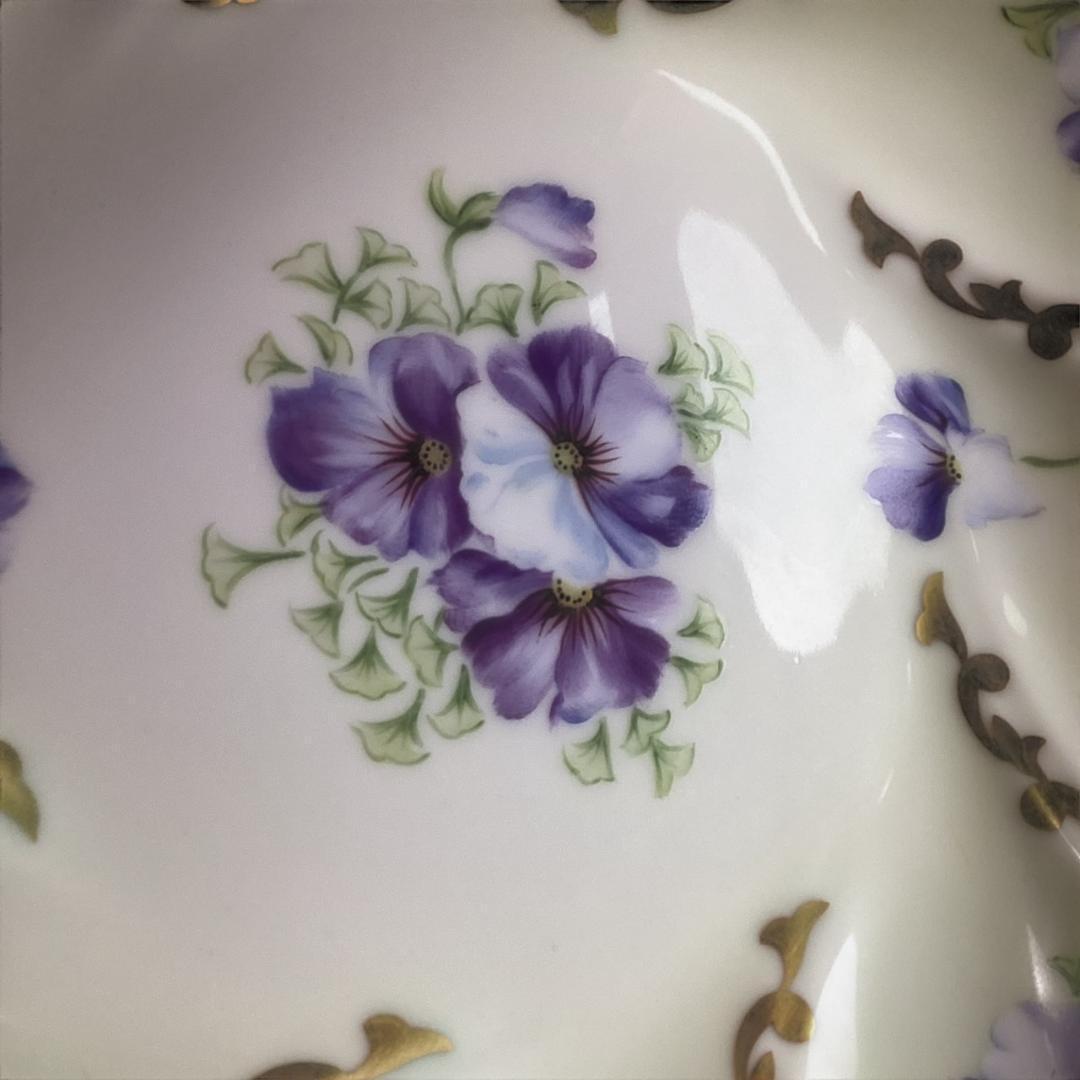 美品【超希少】ノリタケ ダイヤモンドコレクション ボウル ハンドペイント 花柄