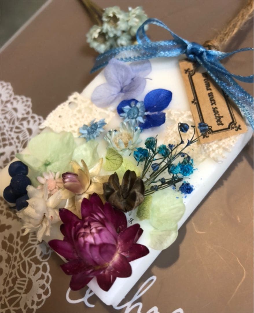 アロマワックスサシェ春❁⃘*.゜ブルー