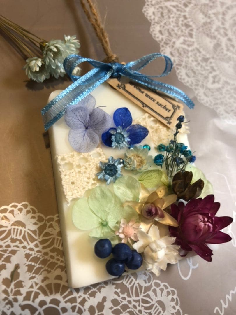 アロマワックスサシェ春❁⃘*.゜ブルー