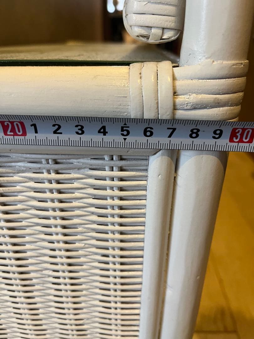 ヴィンテージ　ホワイトラタン　ドレッサー　アンティーク　ビンテージ　希少