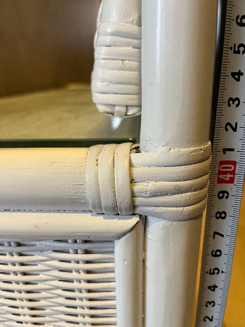 ヴィンテージ　ホワイトラタン　ドレッサー　アンティーク　ビンテージ　希少