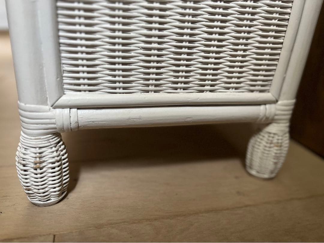 ヴィンテージ　ホワイトラタン　ドレッサー　アンティーク　ビンテージ　希少