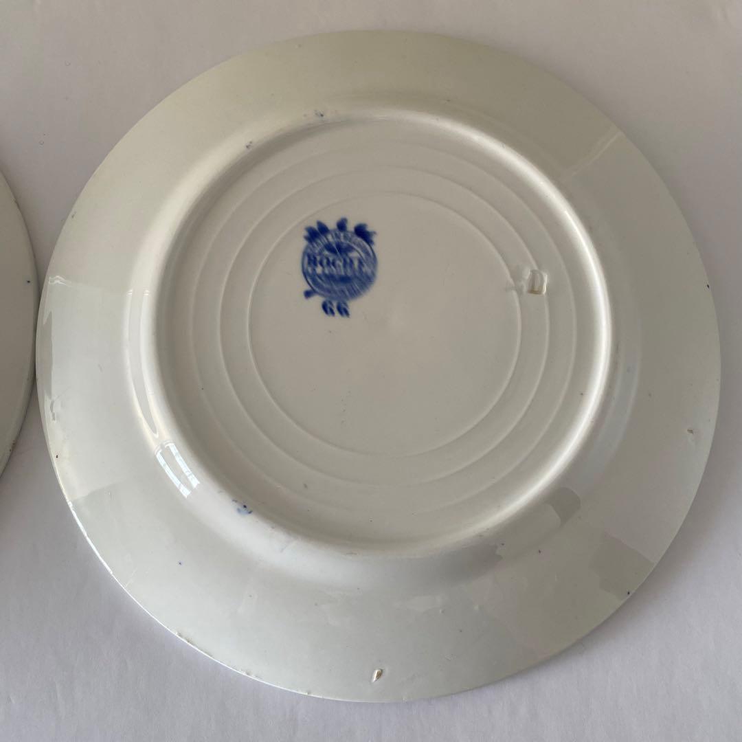 BOCH ケーキプレート　ベルギー　アンティーク　2点セット