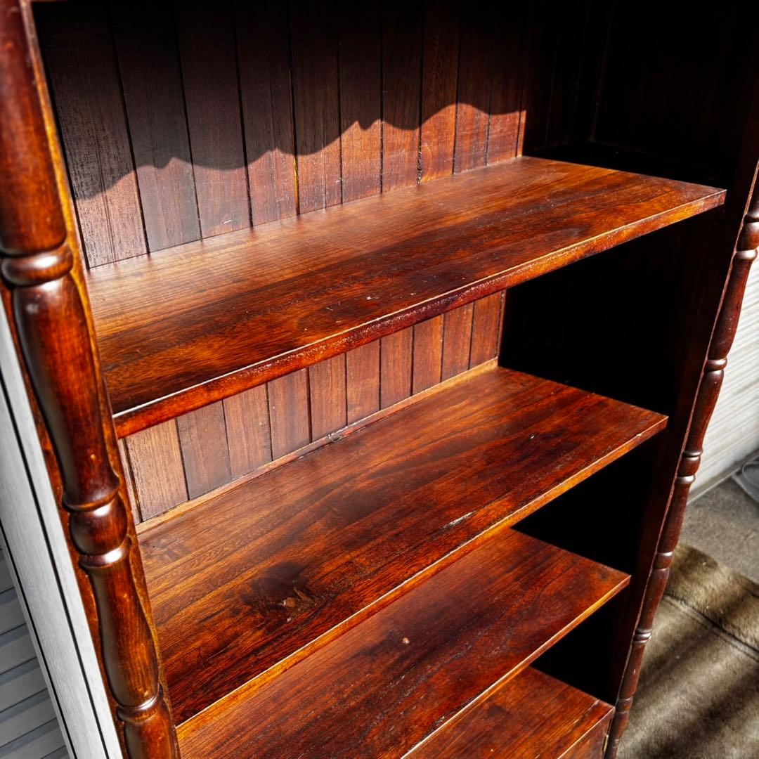 ロココ調 アンティーク家具 オープンブックケース キャビネット本棚 飾り棚