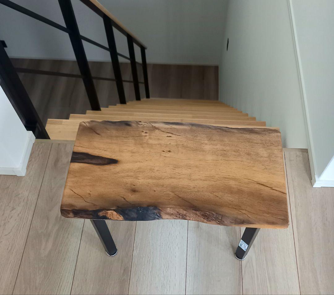 セール　サイドテーブル　古材　無垢材　黒柿