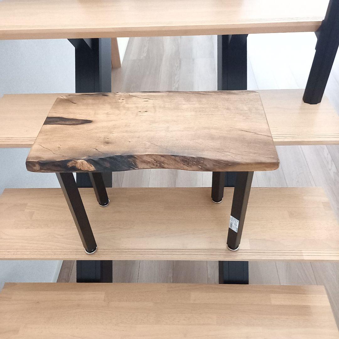 セール　サイドテーブル　古材　無垢材　黒柿