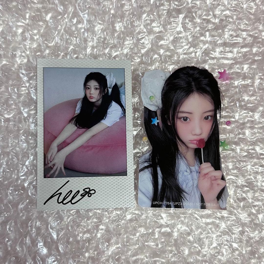 ILLIT 時よ止まれ ウォンヒ 初回限定盤 クリアトレカ ポラロイド風