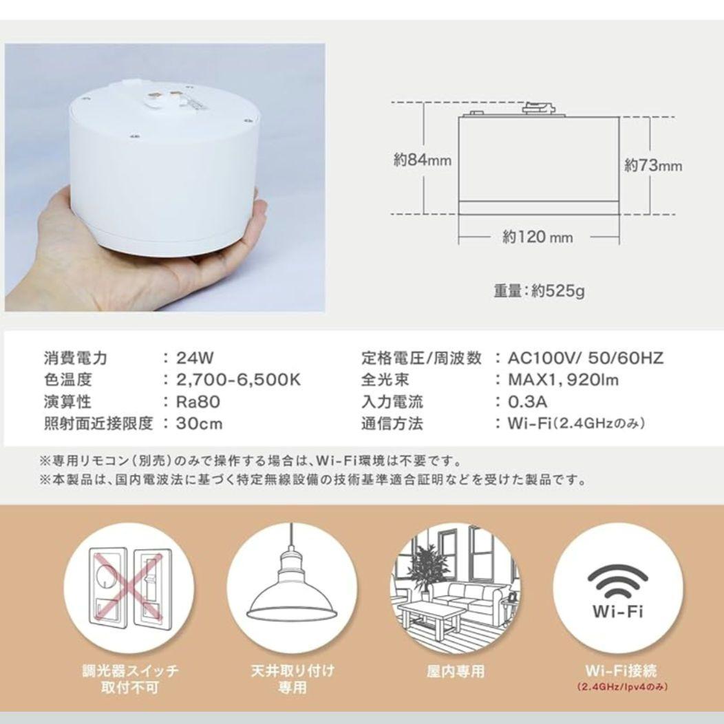 Edison Smart ミニシーリングライト 3個セット ホワイト
