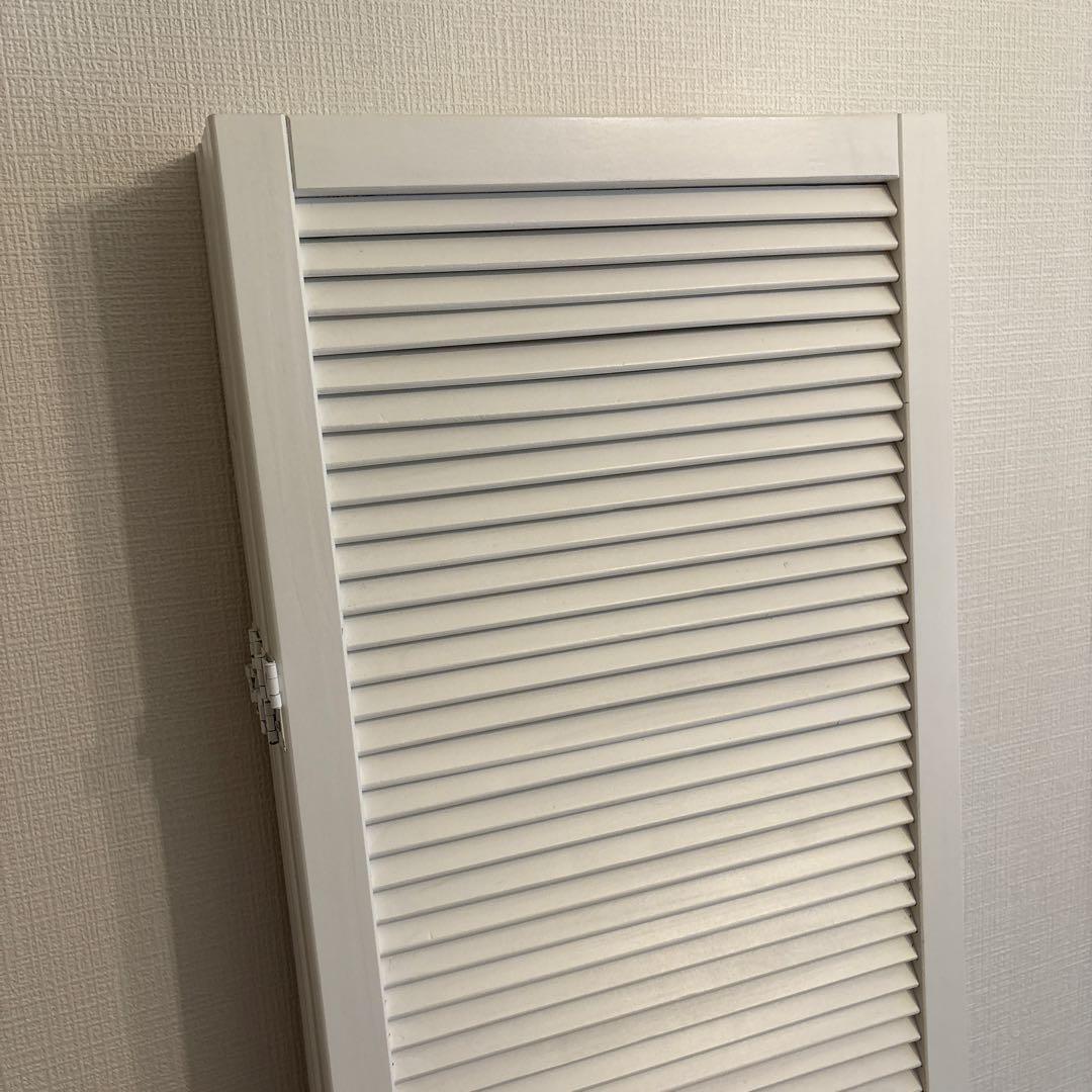 ★処分予定★天然木　木製パーテーション4連　ホワイト