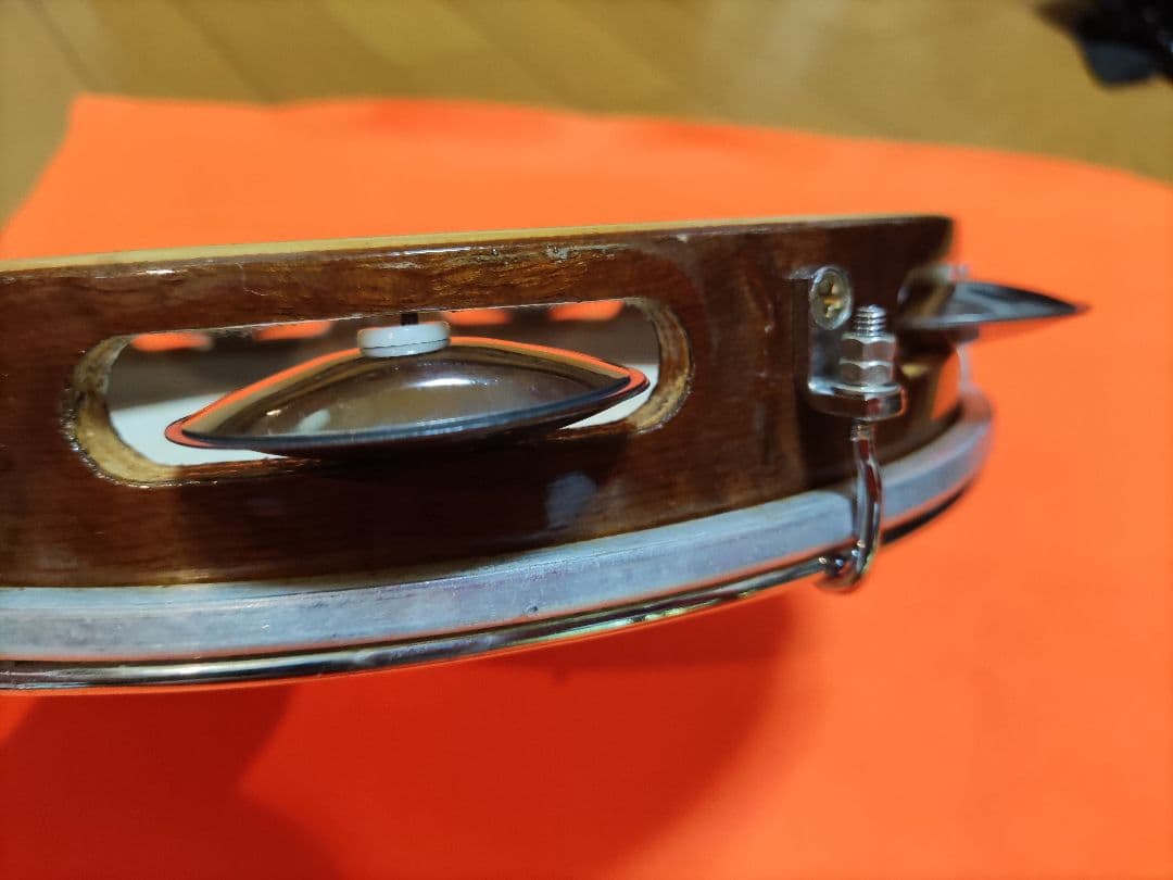 ☆Bauer PERCUSSIONパンデイロ 本皮 10インチ スペーサー入り☆