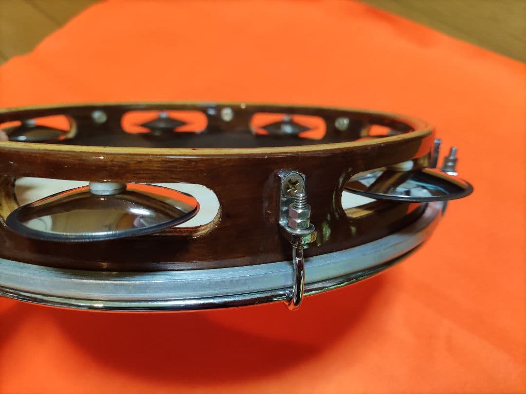 ☆Bauer PERCUSSIONパンデイロ 本皮 10インチ スペーサー入り☆