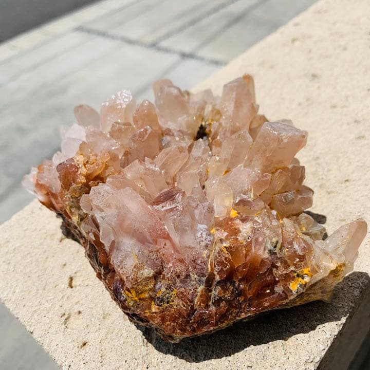 【⭐️高い霊力・エネルギー力‼︎⭐️】インド産 マニカラン水晶 クラスター 天然石