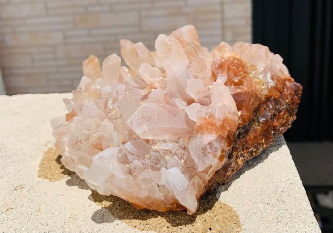 【⭐️高い霊力・エネルギー力‼︎⭐️】インド産 マニカラン水晶 クラスター 天然石