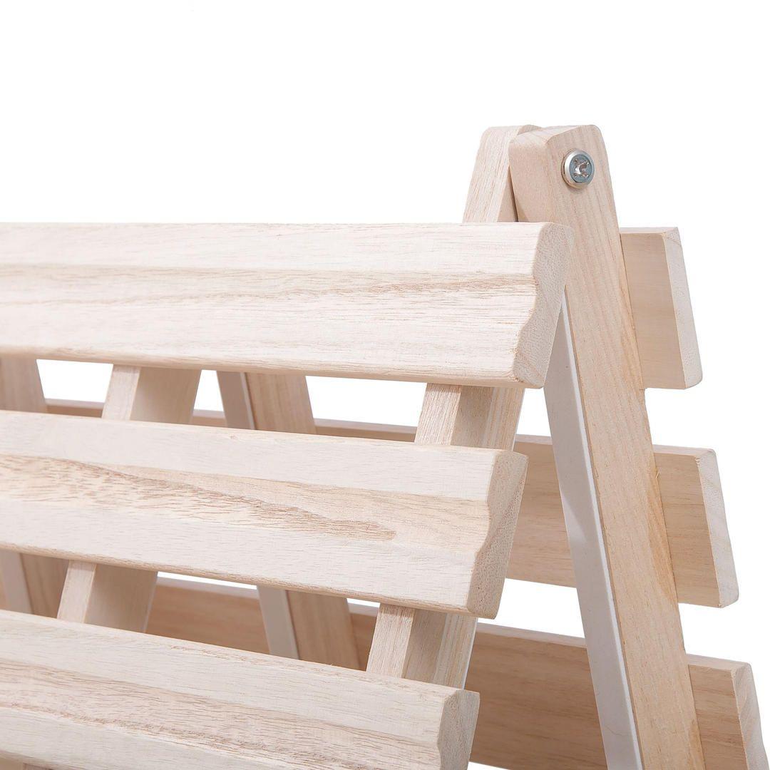 期間限定値下げ-すのこベッド 折りたたみ 天然桐 二つ折り ベッドフレーム 木製