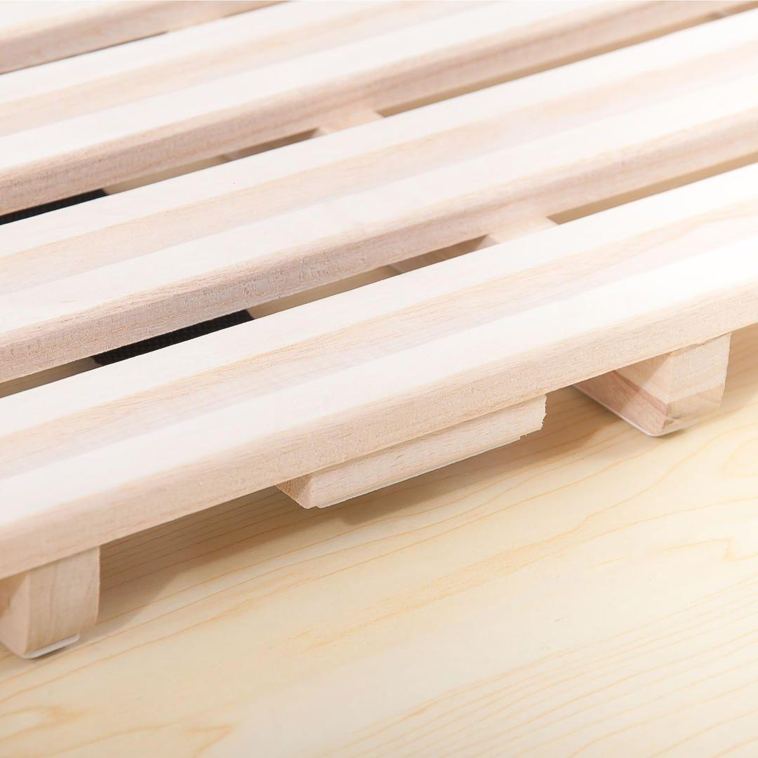 期間限定値下げ-すのこベッド 折りたたみ 天然桐 二つ折り ベッドフレーム 木製