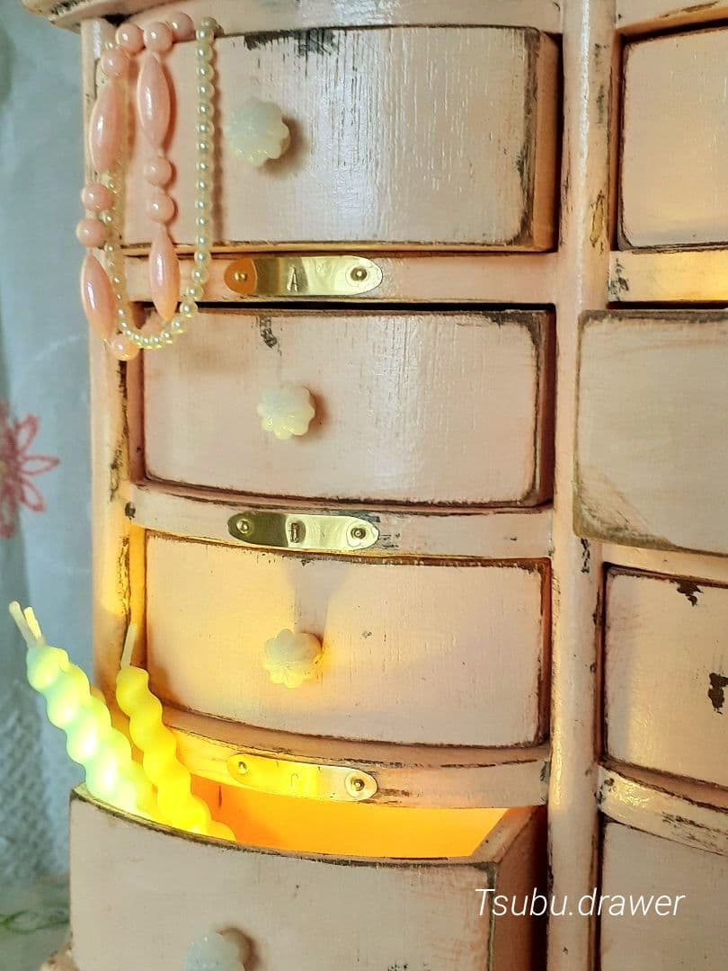 アンティーク・ヴィンテージ調　シャビー　ドロワー　置き型