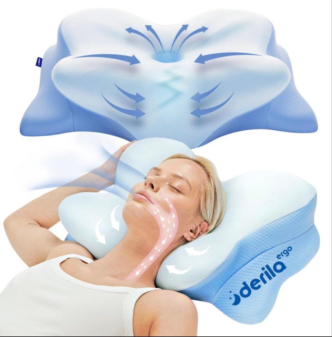 新品‼️アンチダストカバー付き‼️ Derila デリラ　エルゴ　ドイツ製　枕