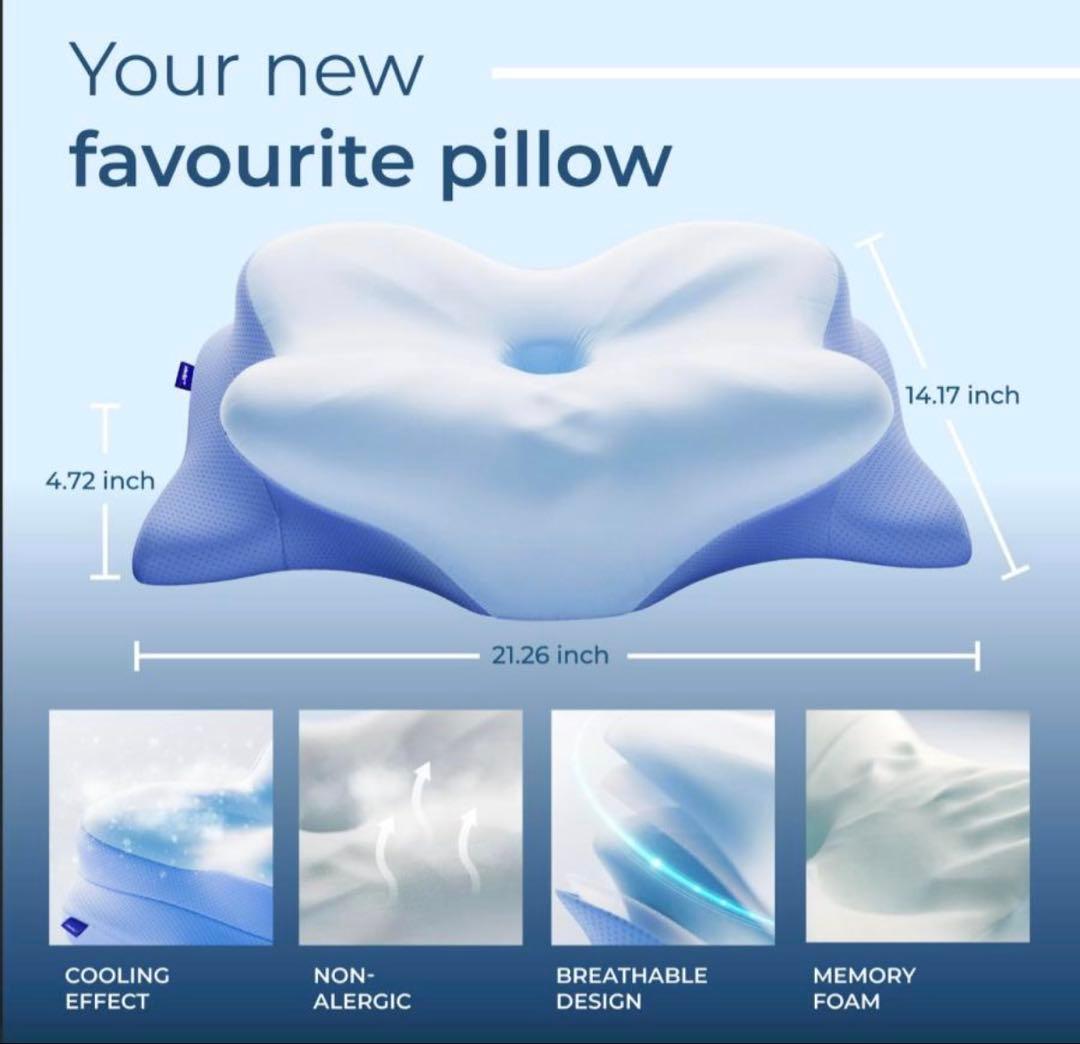 新品‼️アンチダストカバー付き‼️ Derila デリラ　エルゴ　ドイツ製　枕