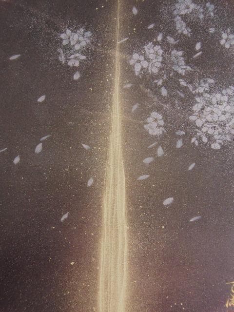 加来万周、【春夜】、希少な額装用画集より、状態良好、新品額装付