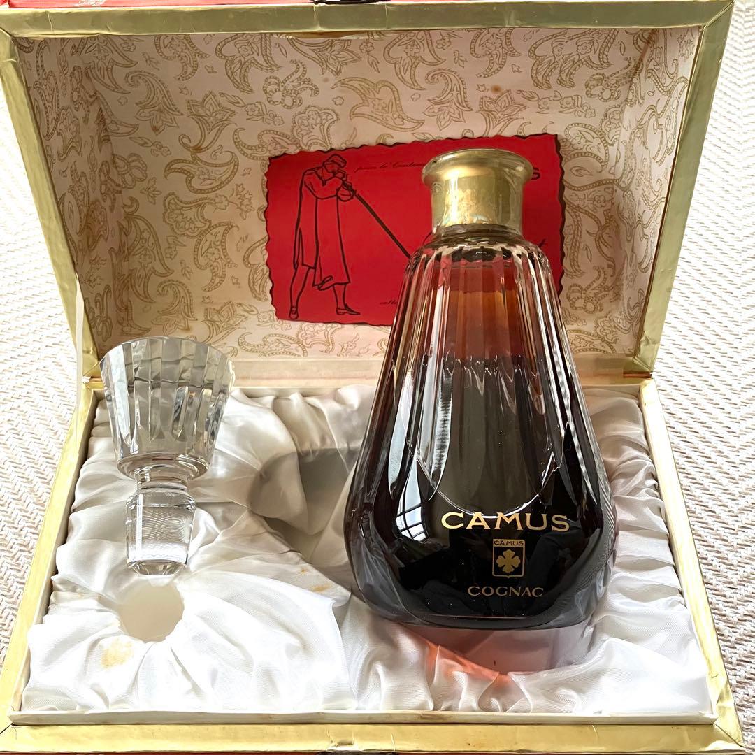 CAMUS バカラボトル コニャック 箱付き 替栓付き 現状品 ジャンク