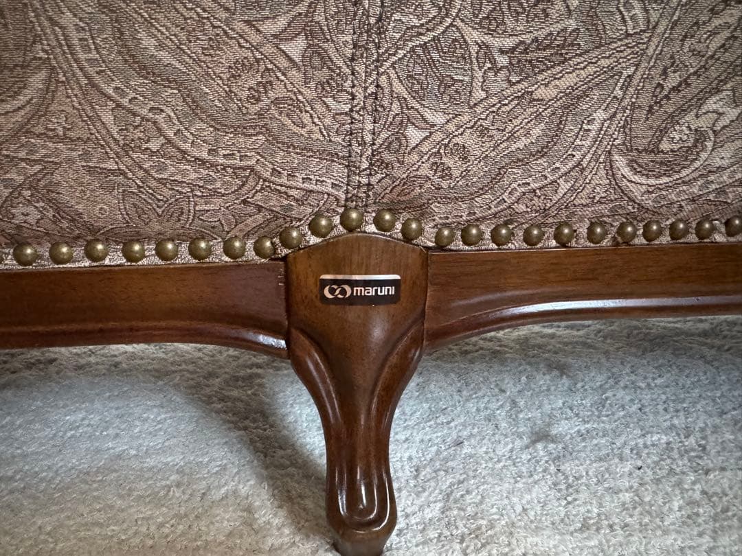 超美品】maruni 木工 応接 3人掛けソファ 高級家具 レザー ビンテージ