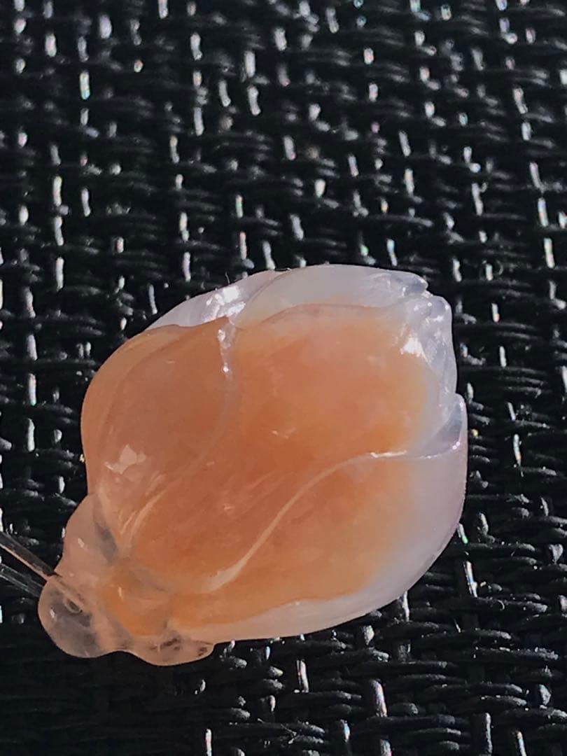 ゴビ石−1431 ゴビ瑪瑙　彫刻　『モクレン』