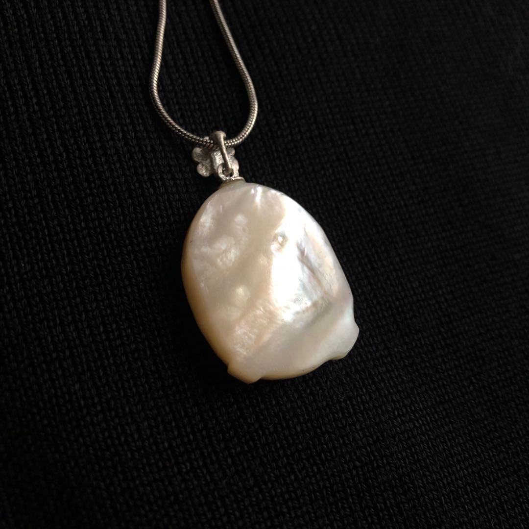 白蝶貝　フラワー　リボン　トップのみ