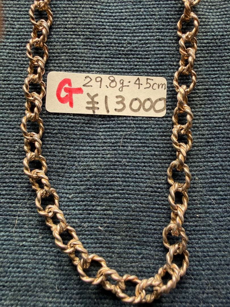 ◯シルバー、チェーンネックレス色々 　　　Ａ〜Gまでの7タイプです。