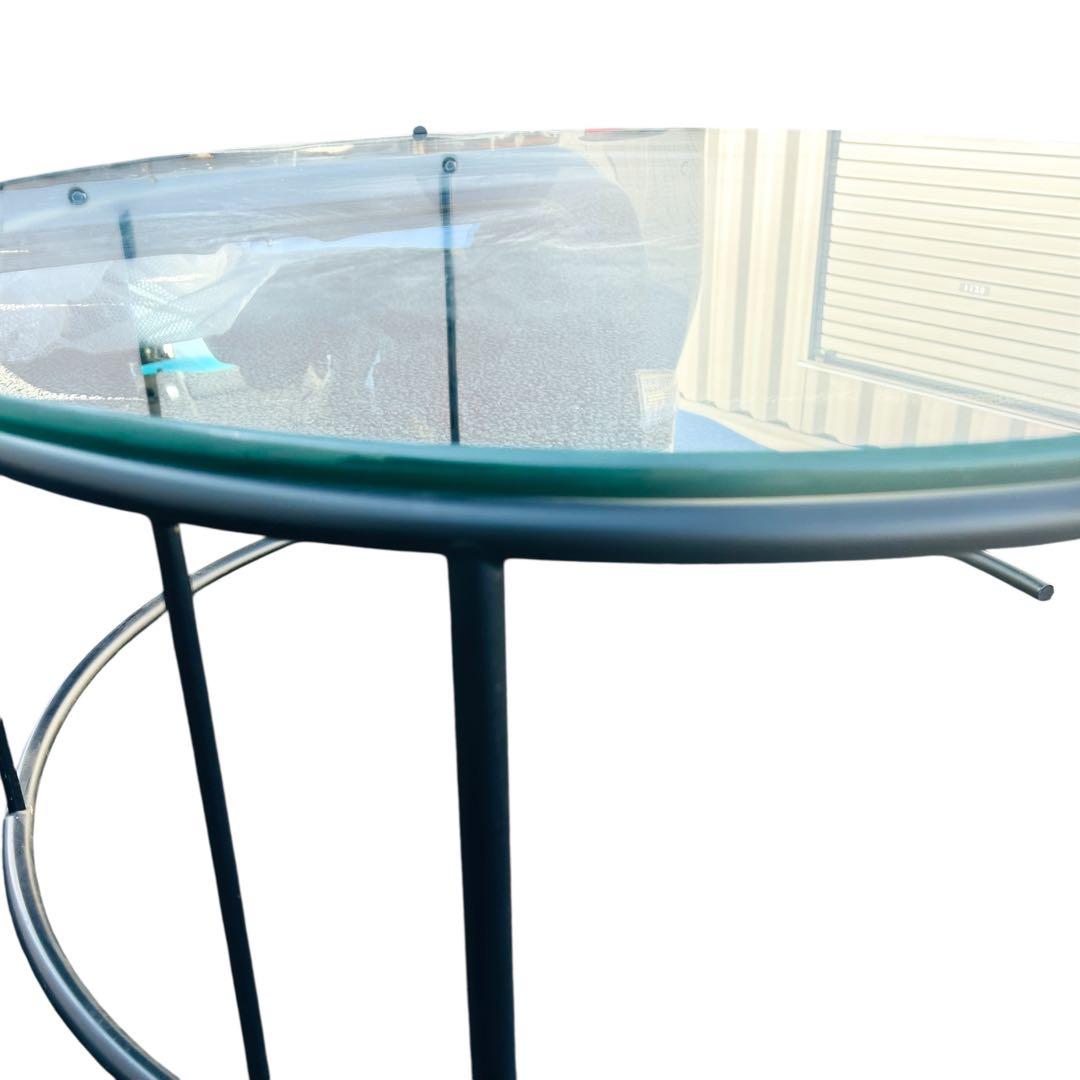 HUKLA フクラ TMRB Lサイズ ガラステーブル　90cm ブラック