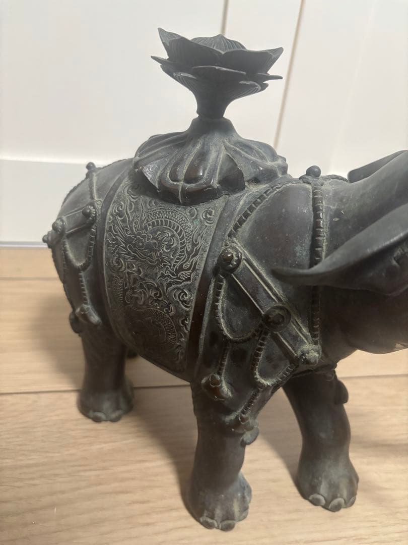 置物 金属工芸 彫刻 象