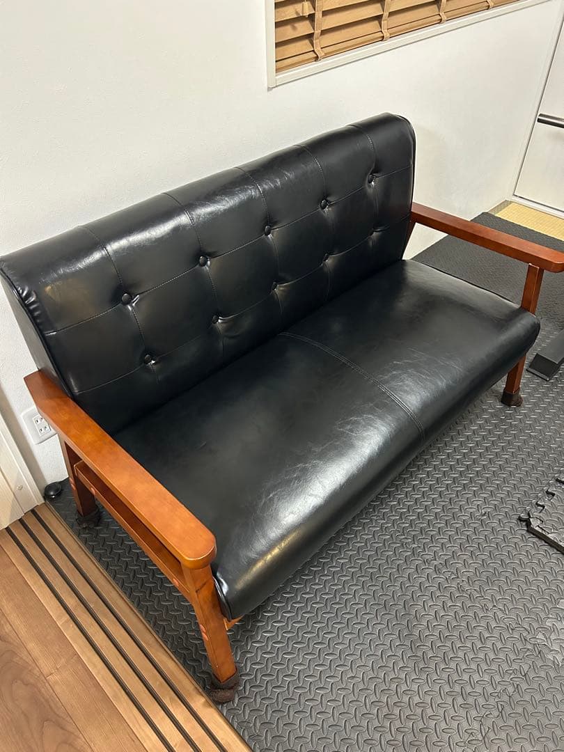 カリモク風　2人掛けソファ