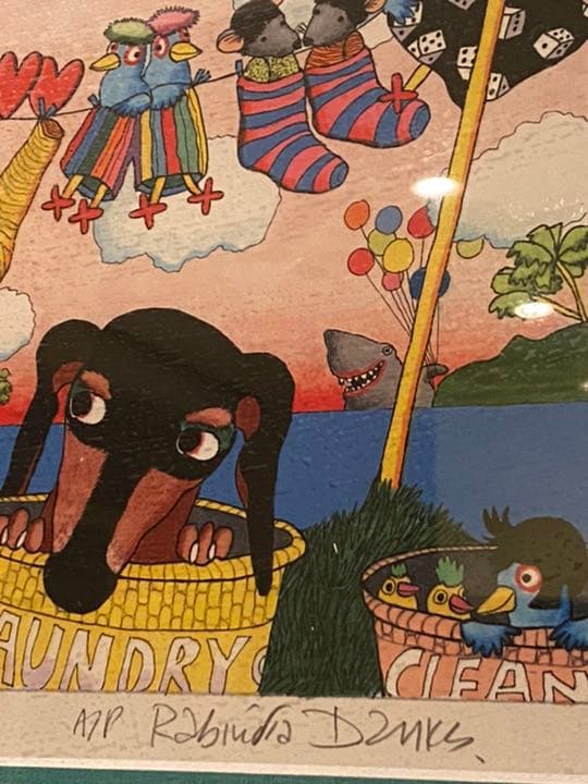 作家来場サイン入り版画