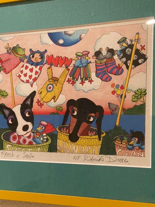 作家来場サイン入り版画