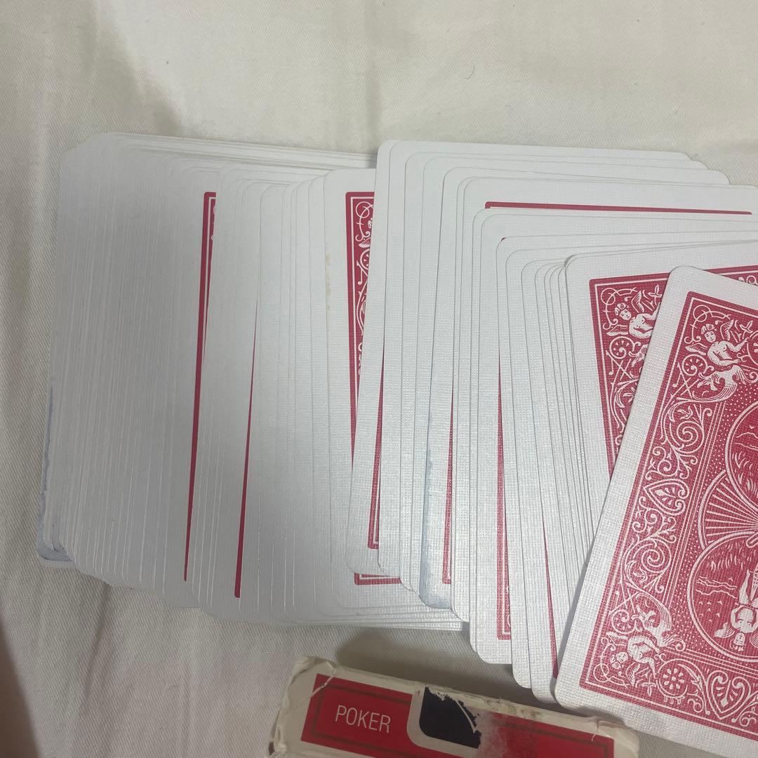 Bicycle トランプ 赤 新品,中古品 2点セット - メルカリ