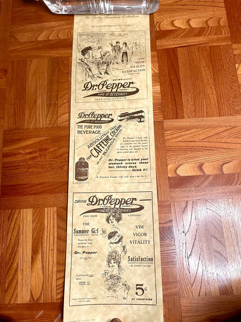 vintage antique Dr PEPPER ポスター6枚セット