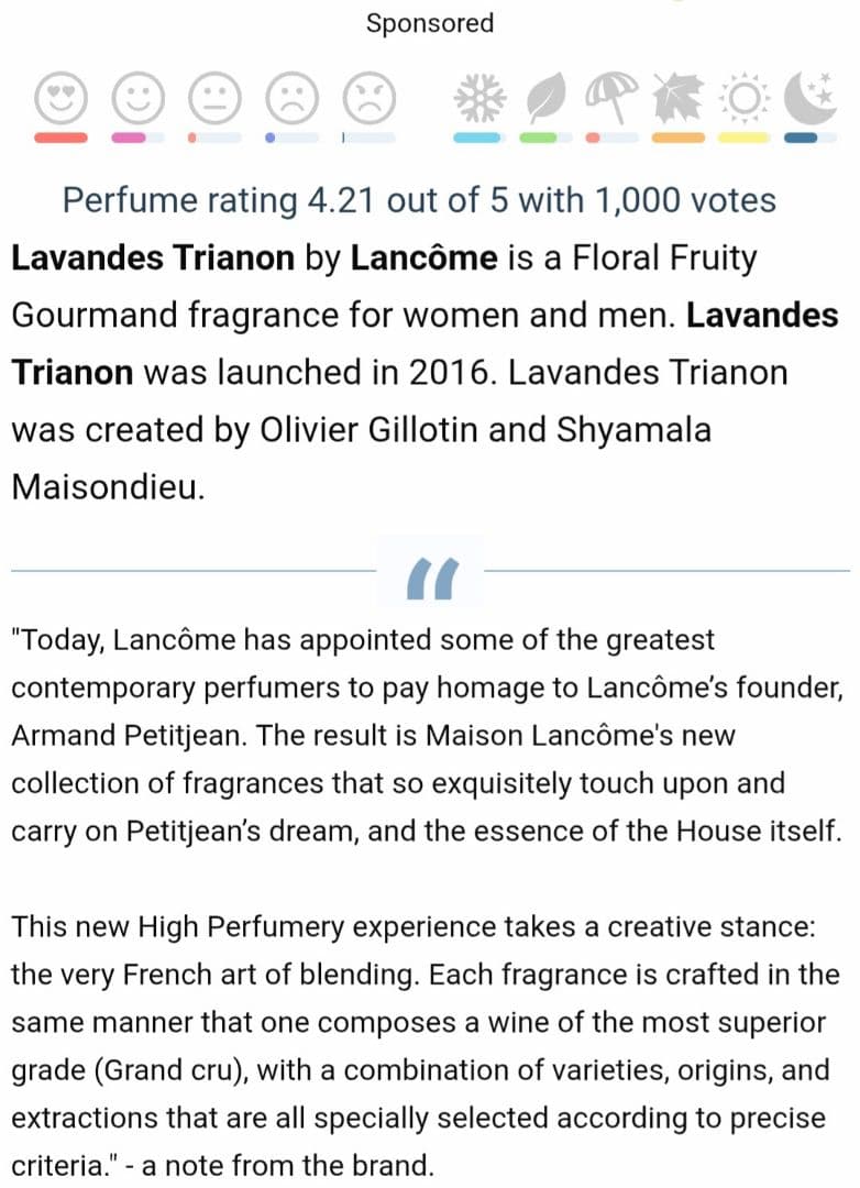 メゾンランコム　Lavandes Trianon Signature