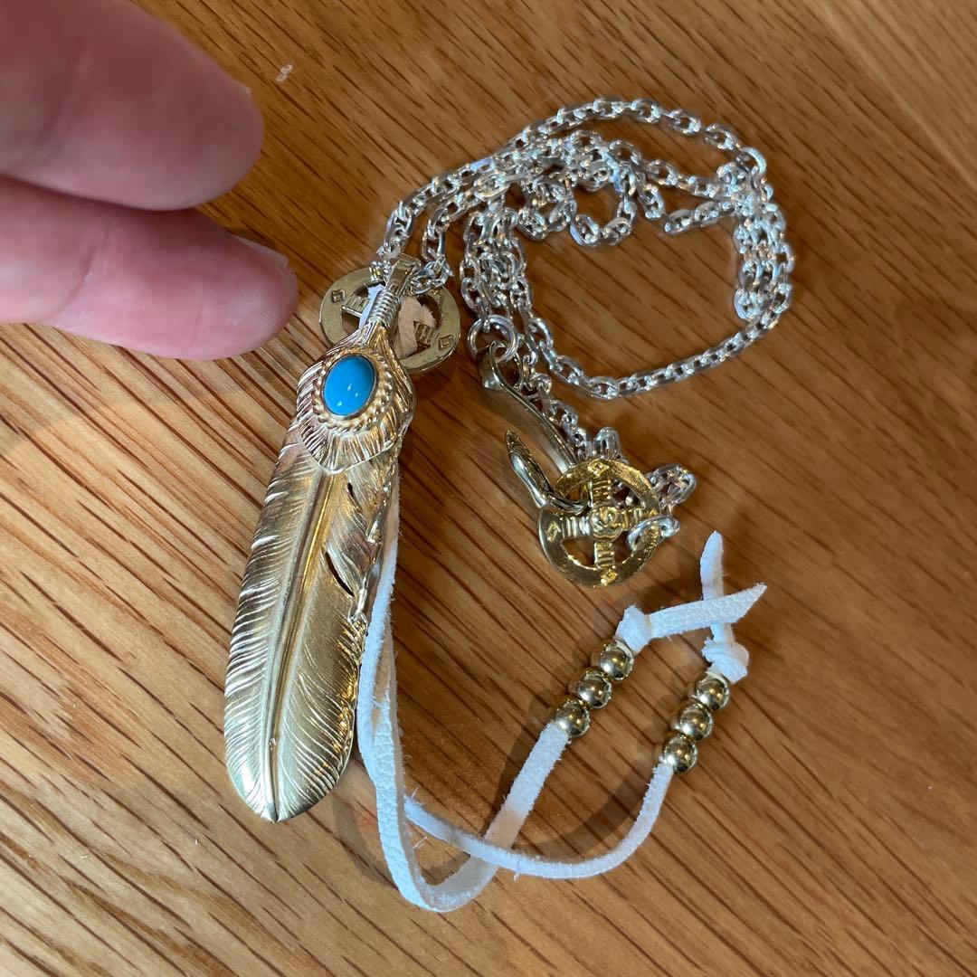 キムタク 全金 ターコイズ フェザーセット ネックレス アクセサリーノーブランド