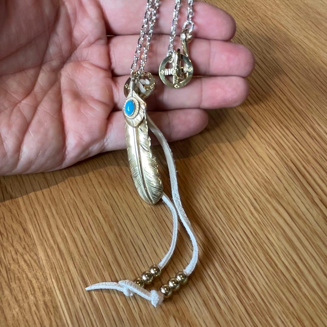 キムタク 全金 ターコイズ フェザーセット ネックレス アクセサリーノーブランド