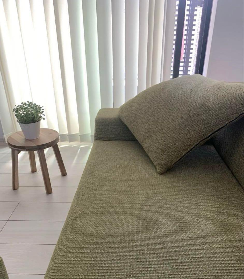 FLANNEL SOFAシエスタ　3人がけ　緑　グリーン（※オットマン別売り）