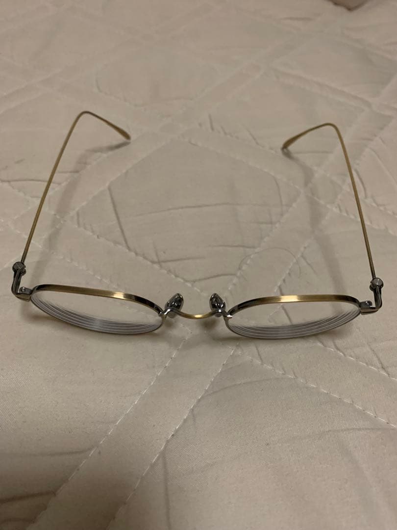 金子眼鏡 KM-25L メタルフレーム ゴールド ボストン型専用ケース付き