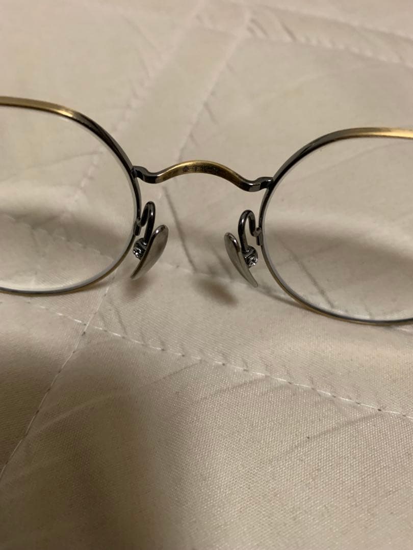 金子眼鏡 KM-25L メタルフレーム ゴールド ボストン型専用ケース付き