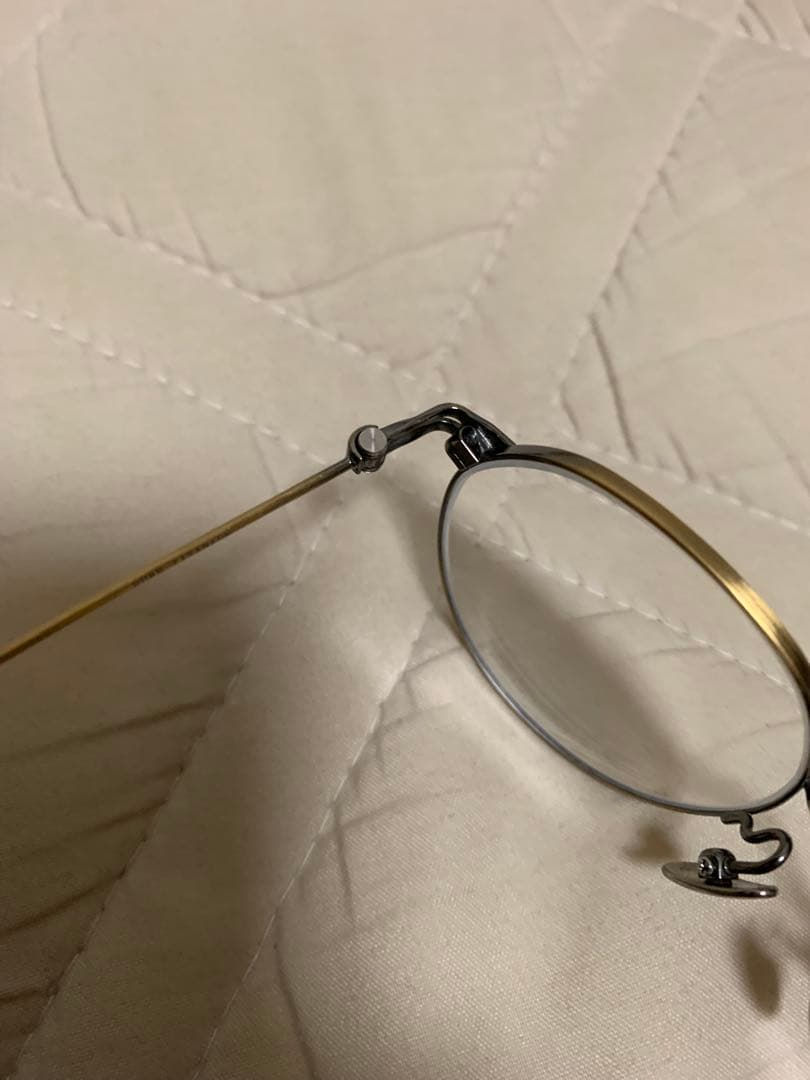 金子眼鏡 KM-25L メタルフレーム ゴールド ボストン型専用ケース付き