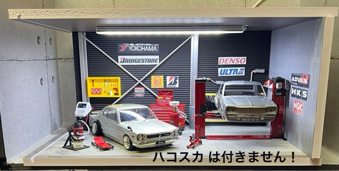 1/24 ガレージ ジオラマ コレクション ケース ミニカー プラモデル