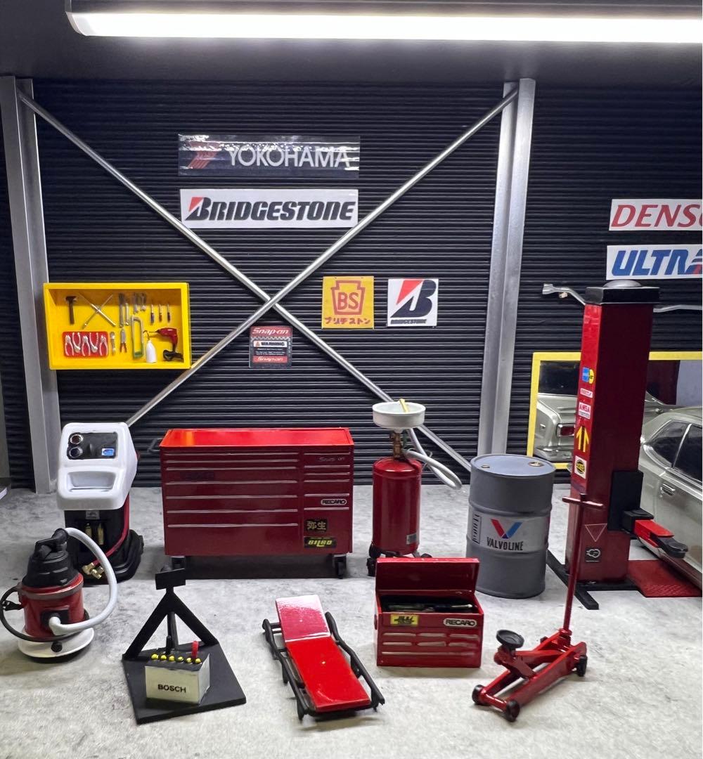 1/24 ガレージ ジオラマ コレクション ケース ミニカー プラモデル