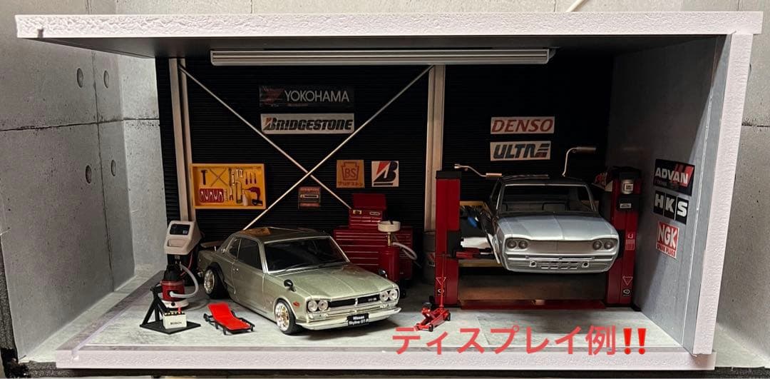 1/24 ガレージ ジオラマ コレクション ケース ミニカー プラモデル