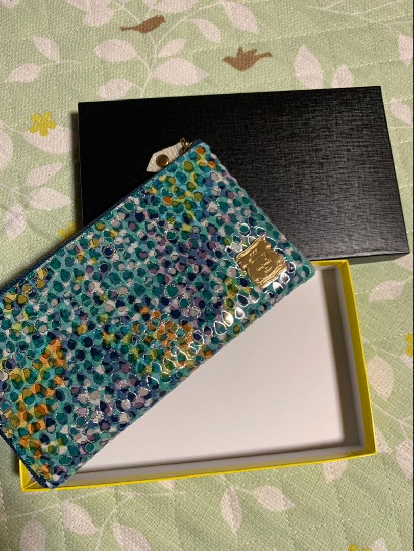 efffy 長財布 L字ファスナー 友禅染 【新品未使用】